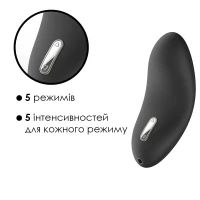 Кліторальний вібратор Svakom Echo Black — Переглянути зображення 3