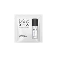 Пробник разогревающего съедобного массажного масла Bijoux Indiscrets Slow Sex Warming massage oil