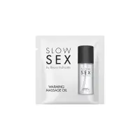 Пробник розігрівальної їстівної масажної олії Bijoux Indiscrets Slow Sex Warming massage oil — Переглянути зображення 1