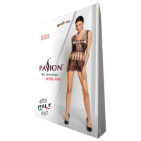 Бодістокінг мінісукня з метеликами Passion BS090 One Size black — Переглянути зображення 8