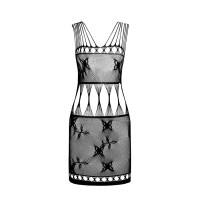 Бодистокинг мини-платье с бабочками Passion BS090 One Size black