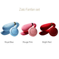 Смартвібратор для пар Zalo Fanfan set Royal Blue, пульт ДК — Переглянути зображення 9