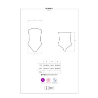 Эротический костюм кролика Obsessive Bunny costume L/XL, black, боди, чокер, гартеры, чулки, маска