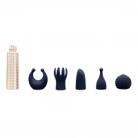 Вібромасажер Pillow Talk Secrets Desires 6-Piece Mini Massager Set - Navy — Просмотреть изображение 2