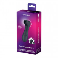 Вакуумный клиторальный стимулятор Satisfyer Pro 2 Generation 3 with Liquid Air Dark Grey — Просмотреть изображение 6