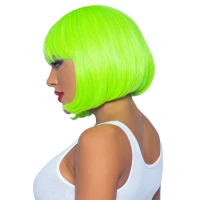 Перука Leg Avenue 12″ Neon short bob wig Neon Green — Переглянути зображення 3