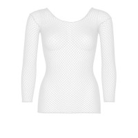 Сетчатый топ Leg Avenue Long Sleeves T-Shirts White, One Size Сетчатый топ Leg Avenue Long Sleeves T-Shirts White, One Size