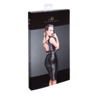 Спідниця-олівець зі шнурівкою Noir Handmade F152 Powerwetlook pencil skirt, XXL, з мокрим ефектом — Просмотреть изображение 5
