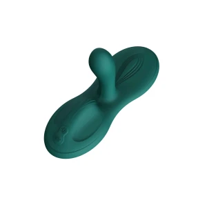 Sit-on-top смарт-вібратор Zalo – Flora Smart Vibrating Pad Turquoise Green, 9 моторів