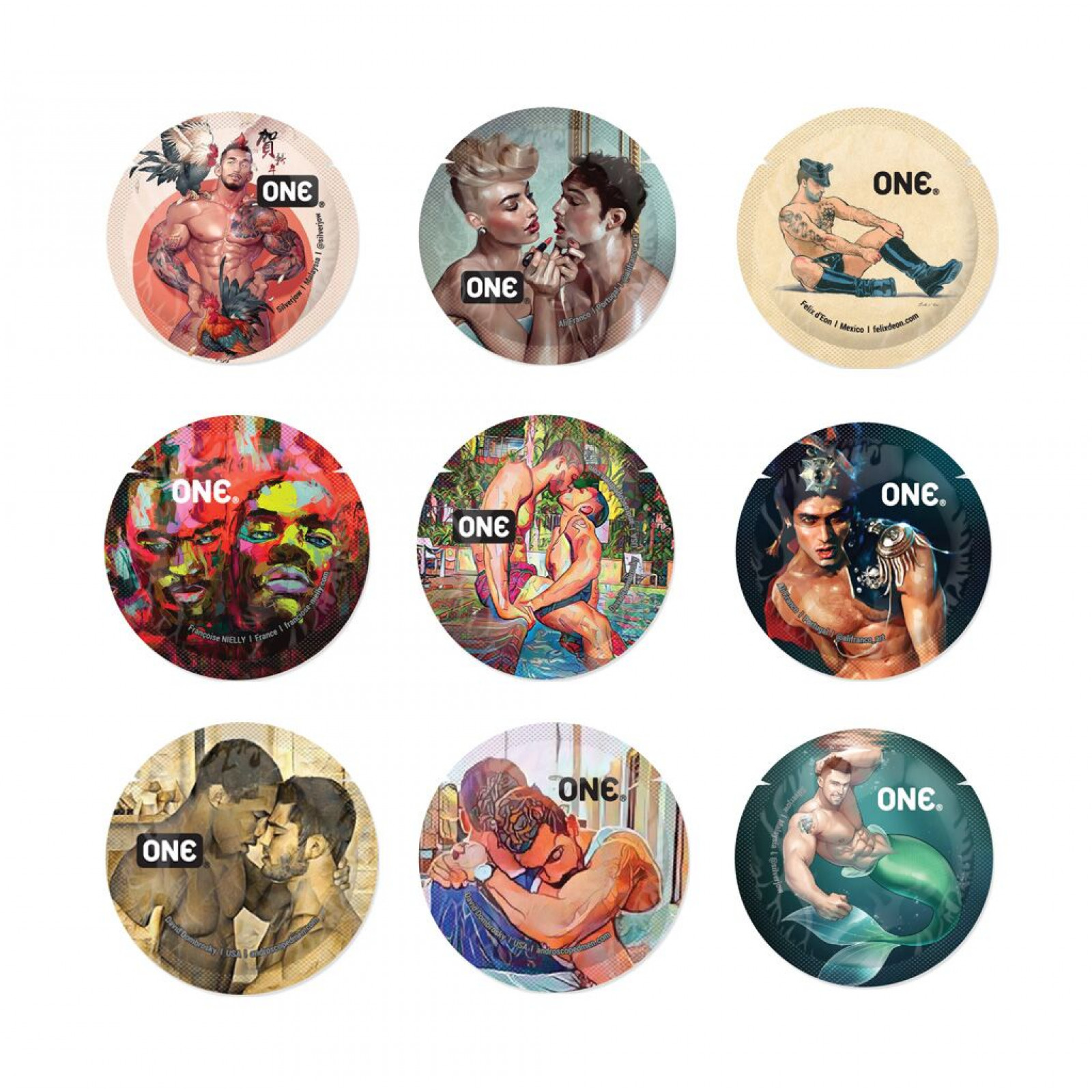 Презерватив ONE Classic Select MSM Collection, 1 шт, гладенький, зі змазкою, дизайнерське паковання