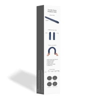 Фалоімітатор подвійний Strap-On-Me DOUBLE DONG REALISTIC DILDO - SNAKY METALLIC COLOR — Переглянути зображення 4