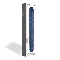 Фалоімітатор подвійний Strap-On-Me DOUBLE DONG REALISTIC DILDO - SNAKY METALLIC COLOR — Переглянути зображення 3
