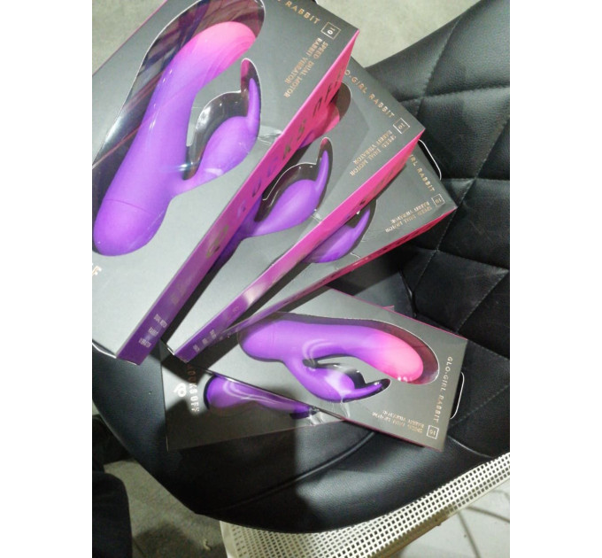 Вибратор-кролик Rocks Off Glo Girl - Rabbit (мятая упаковка!!!)