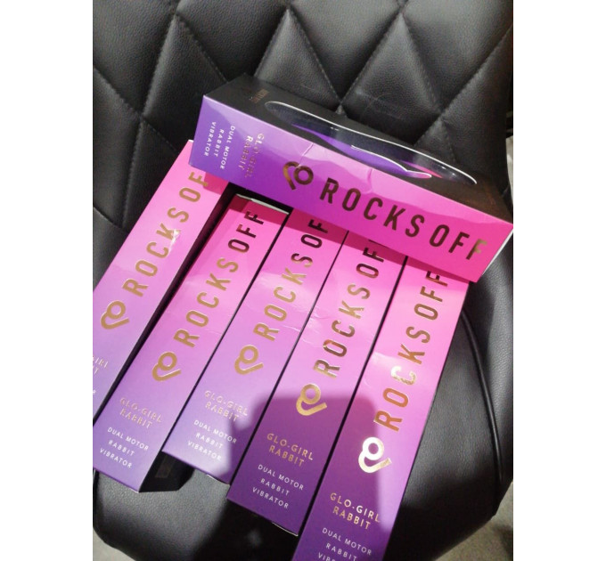 Вибратор-кролик Rocks Off Glo Girl - Rabbit (мятая упаковка!!!)