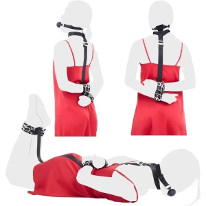 БДСМ-набір LOCKINK YEAHWOW Armbinder Restraint Set Black