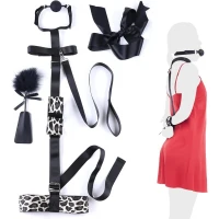 БДСМ-набір LOCKINK YEAHWOW Armbinder Restraint Set Black — Переглянути зображення 1