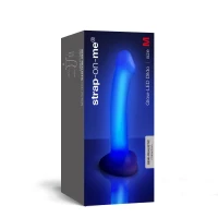 Дилдо, що світиться Strap-On-Me Glow-LED Dildo Purple - M — Просмотреть изображение 3
