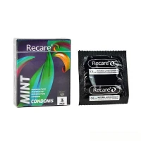 Презервативи Holographic Recare Ultra Thin Mint Condoms 3шт, ультратонкі, аромат: м'ята — Просмотреть изображение 1