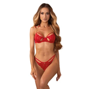 Комплект Obsessive Matildea 2-pcs crotchless set L/XL