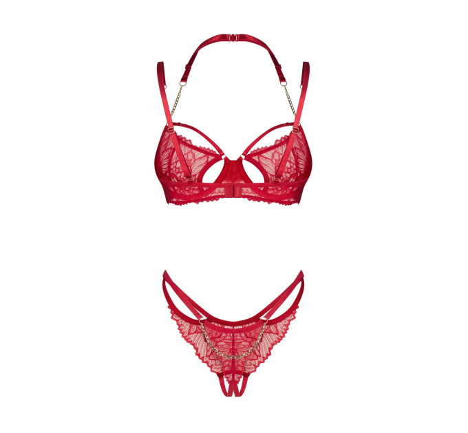 Комплект Obsessive Matildea 2-pcs crotchless set L/XL
