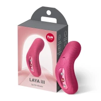 Накладний вібратор Fun Factory LAYA III Raspberry, ефект постукування пальцем — Переглянути зображення 3