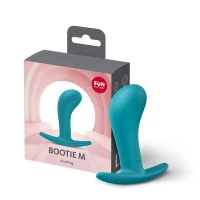 Анальна пробка Fun Factory BOOTIE M Aquamarine, діаметр 3,3 см, тонкий обмежувач — Переглянути зображення 4