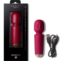 Вібромасажер Rocks Off Mini Wand Azalea Red, 16 режимів — Просмотреть изображение 8