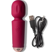 Вібромасажер Rocks Off Mini Wand Azalea Red, 16 режимів — Просмотреть изображение 4