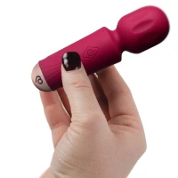 Вібромасажер Rocks Off Mini Wand Azalea Red, 16 режимів — Просмотреть изображение 2