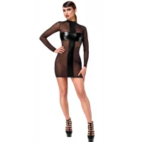 Сукня Noir Handmade F369 Crossfire Mesh &amp; Wetlook Mini dress XL — Просмотреть изображение 3