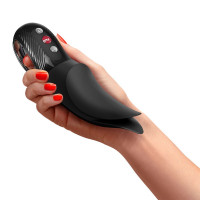 Вибратор для клитора Fun Factory VOLTA Black, гибкий двойной кончик — Просмотреть изображение 6