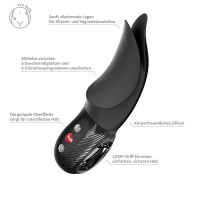 Вибратор для клитора Fun Factory VOLTA Black, гибкий двойной кончик — Просмотреть изображение 7