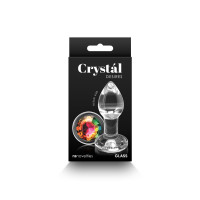 Скляна анальна пробка NS Novelties Crystal - Desires - Rainbow Gem - Small — Просмотреть изображение 3