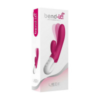 Вибратор-кролик Liebe Bend It Plus Rechargeable Cerise, гибкий, 2 мотора, 10 режимов — Просмотреть изображение 5