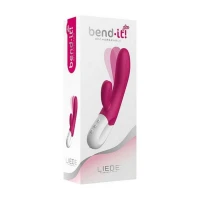 Вібратор-кролик Liebe Bend It Plus Rechargeable Cerise, гнучкий, 2 мотори, 10 режимів — Просмотреть изображение 5