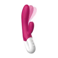 Вібратор-кролик Liebe Bend It Plus Rechargeable Cerise, гнучкий, 2 мотори, 10 режимів — Просмотреть изображение 1