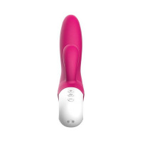 Вибратор-кролик Liebe Bend It Plus Rechargeable Cerise, гибкий, 2 мотора, 10 режимов — Просмотреть изображение 3