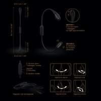 Вибратор на гибкой сцепке со стимуляцией пальчиком Dorcel DUAL EXPLORER — Просмотреть изображение 11