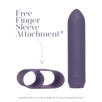 Минивибратор Je Joue - Classic Bullet Vibrator Purple с глубокой вибрацией и фиксацией на палец — Просмотреть изображение 8