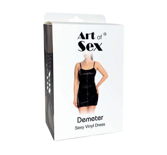 Лакована сукня Art of Sex - Demeter, колір чорний, розмір XL