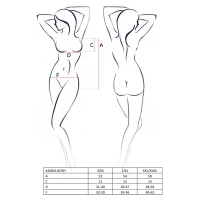 Боді монокіні Passion ADARA BODY XXL/XXXL, black — Переглянути зображення 2