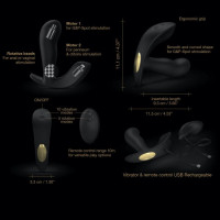 Універсальний вібратор з перлинним масажем Dorcel TWIST DELIGHT — Просмотреть изображение 12
