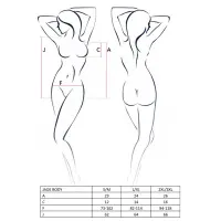 Відвертий боді з елементами стреп Passion Exclusive JADE BODY XXL/XXXL, black — Переглянути зображення 5