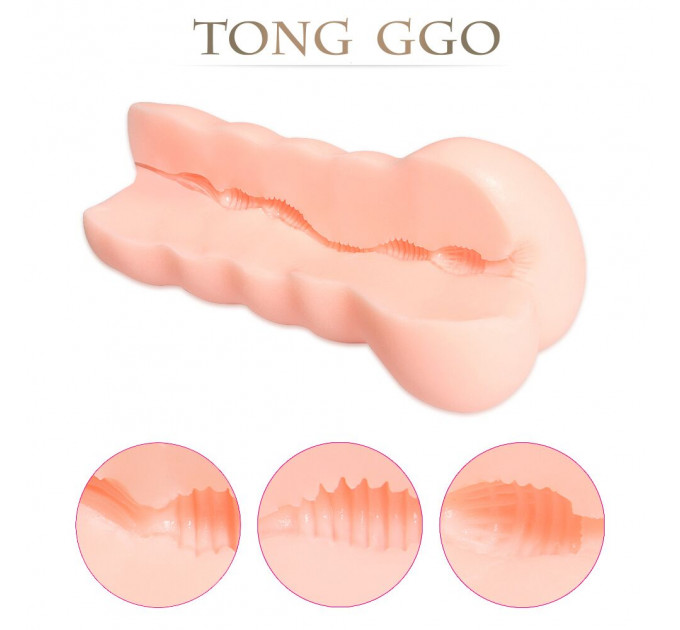 Мастурбатор-попка Kokos Tong-ggo, пружний, ненаскрізний