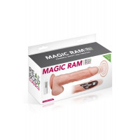 Фаллоимитатор-пульсатор с вибрацией Real Body - Magic Ram, диаметр 4см, движение вперед-назад — Просмотреть изображение 3