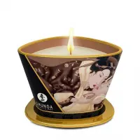 Масажна свічка Shunga Massage Candle – Intoxicating Chocolate (170 мл) з афродизіаками — Переглянути зображення 1