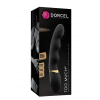 Вібратор ультрастимулювальний Dorcel Too Much Rechargeable Black, гнучкий і потужний, 3 вібромотори — Переглянути зображення 4