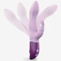 Вібратор-кролик Love To Love Hello Rabbit Violet з гнучким стовбуром і стимуляцією точки G, 2 мотори — Переглянути зображення 3