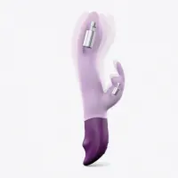 Вібратор-кролик Love To Love Hello Rabbit Violet з гнучким стовбуром і стимуляцією точки G, 2 мотори — Переглянути зображення 2