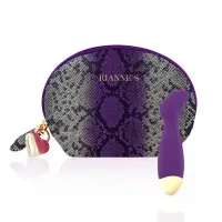 Вібратор для точки G Rianne S: Boa Mini Purple, 10 режимів роботи, медичний силікон, косметичка-чохо — Переглянути зображення 1